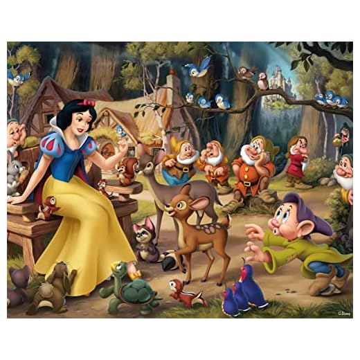Ceaco - Disney Princess - Snow White's Delight - 1000 Oversized Piece Jigsaw Puzzle