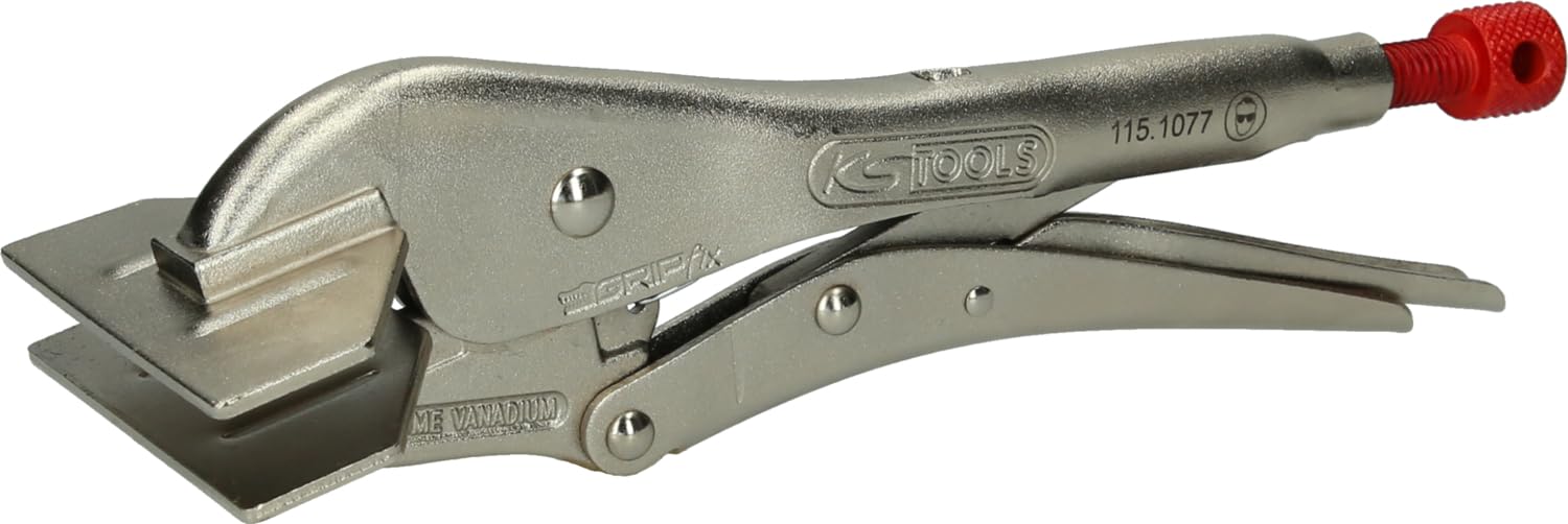 KS Tools 115.1077 Szczypce chwytne z plaskimi i szerokimiszczekami, 250mm