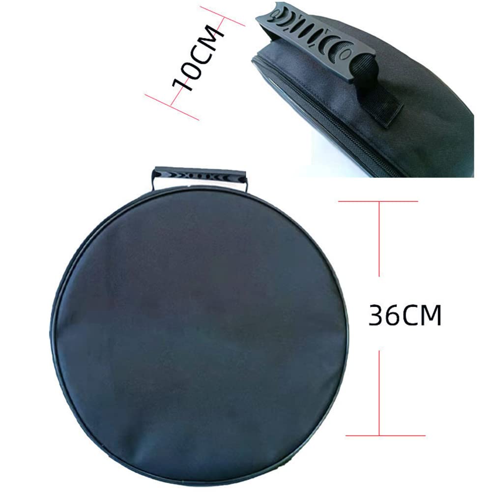 Ihreesy Sac De Rangement Câbles, Câbles De Moins De 8M Sac Câble Portable Étanche Avec à Deux Fermetures à Glissière Pour Câble, Tablette, Carte Mémoire, Batterie Externe, Clés USB,Rond Sans Logo