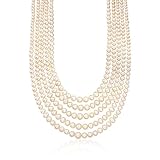Ross-Simons 4-8.5mm Cultured Pearl 5-Strand Layered Necklace with Sterling Silver