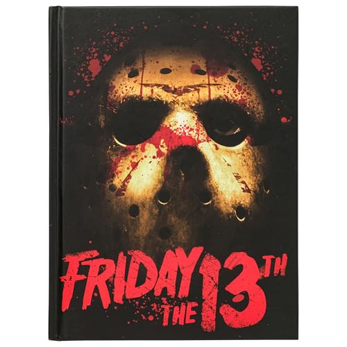 Silver Buffalo Diario con copertina rigida con maschera del venerdì 13° assassino, 15,2 x 20,3 cm