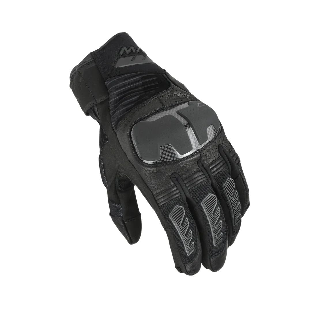Macna Men's Black Rime 2.0 Motorcycle Gloves