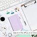 feela 3 Pack Pocket Small Notebook Journals, Mini Cute Hardcover College Ruled Notepad Women Office Supplies, with 3 Black Pens, 3.5”x 5.5”, A6, Pastel Colors, Light Blue, Light Purple, Light Green