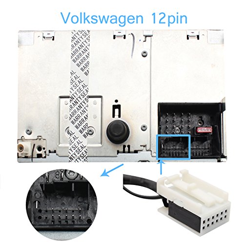 Car CD USB Audio Aux Adapter Digital Music Cd Changer 3.5mm Interface for VW 12pin 2009-2011 Beetle 2003-2011 Jetta 2004-2011 Passat 2005-2011 Polo 2007-2011 Tiguan Skoda 2007-2011 Octavia
