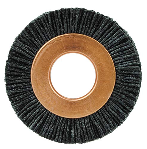 Weiler 17541 1-1/2" Burr-RX Wheel Brush, .026/120CG Crimped Fill, 1/2" Arbor Hole, Made in The USA (Pack of 10)