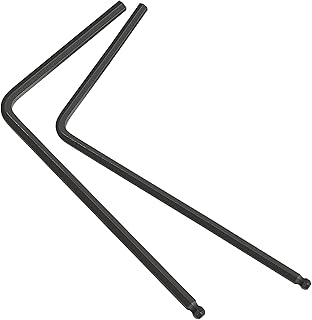 Guitar Truss Rod Wrench, 4mm and 5mm Allen Wrench, Extended Ball Head Hex Key for Adjusting Guitar Necks, Guitar Tools Suitable for Martin Acoustic Guitar (4mm & 5mm（black))
