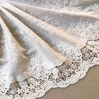 2 Yards of 33cm Width Premium Vintage Hollow Out Floral Embroidery Lace ...