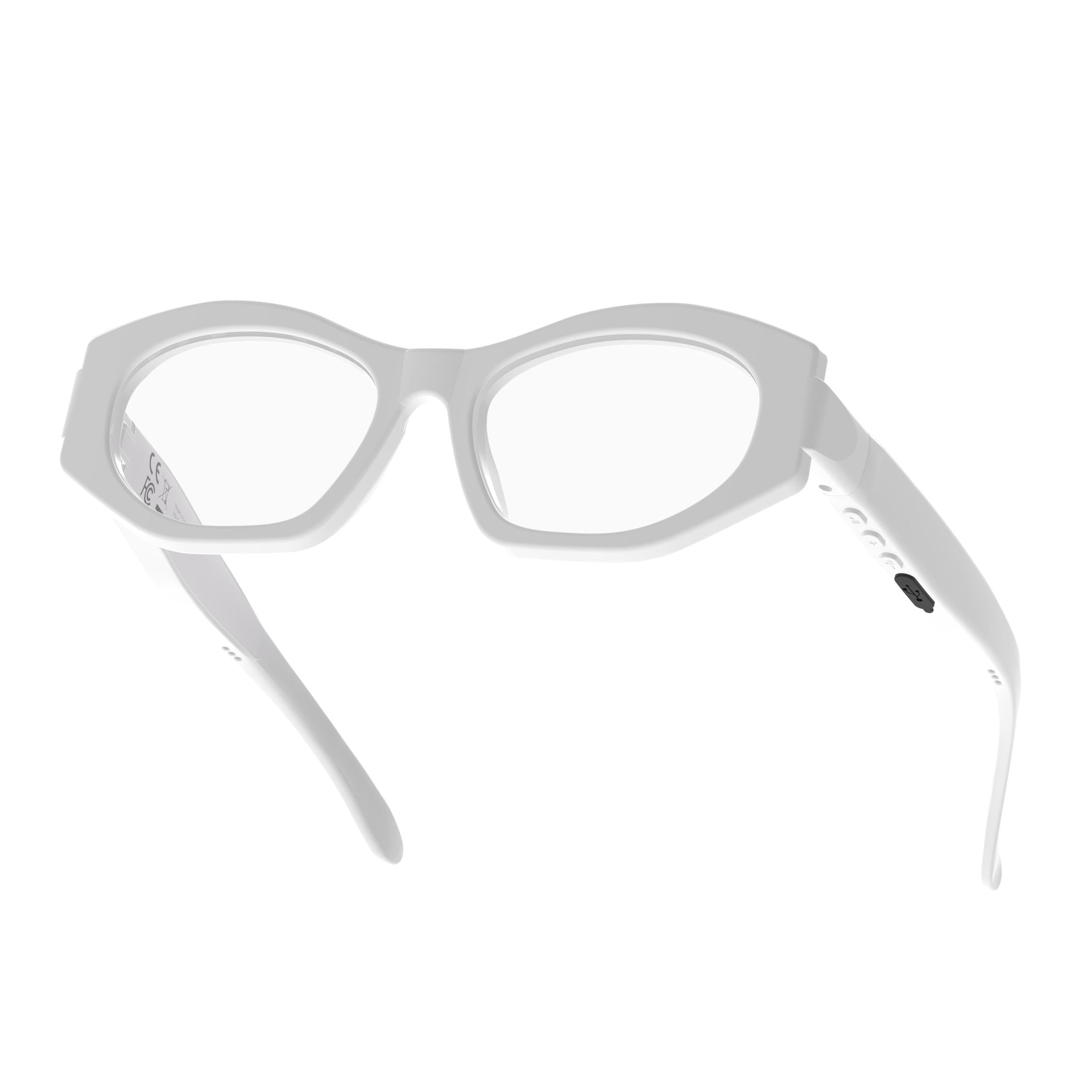 Bluetooth Glasses Smart Audio Glasses with Bluetooth for Men Women Built-in Speakers and Mic, Clear Lens-image-11