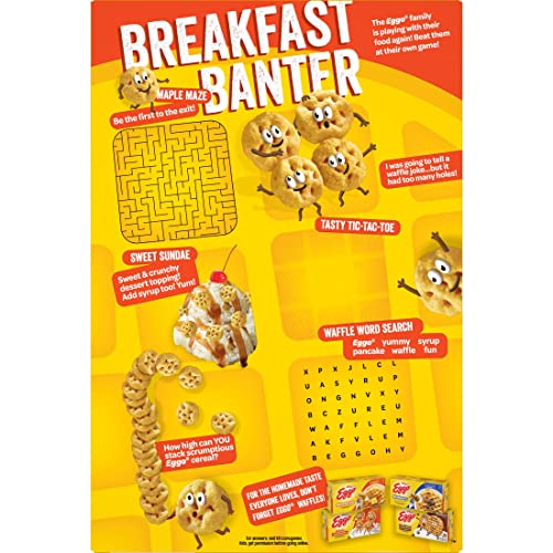 Eggo, Breakfast Cereal, Maple Flavored Homestyle Waffle, Good Source Of 8 Vitamins And Minerals, 8.8Oz Box #TOP7