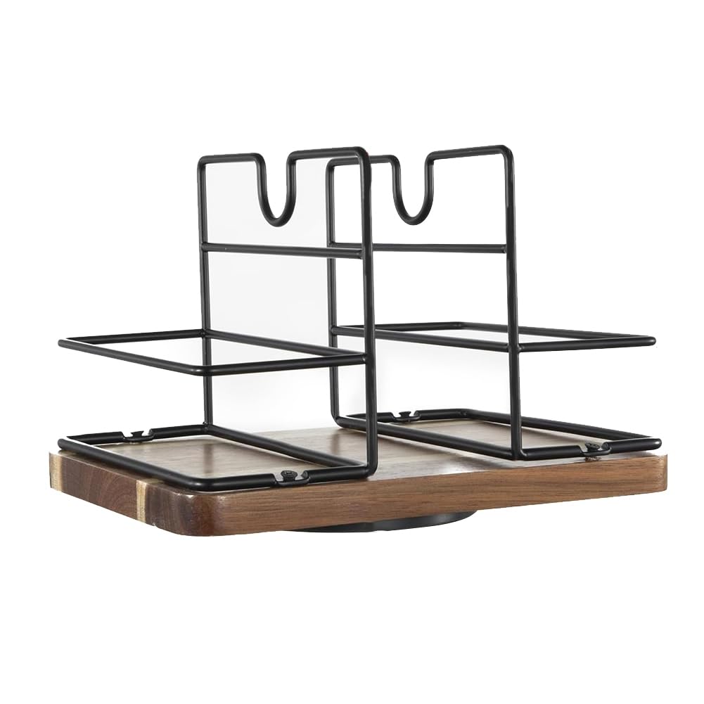 CTRLZS Napkin Holder for Table Rotating Wood Vertical Napkin Dispenser for Bathroom Kitchen Dining Table Decor for Table, Kitchen Countertop, Dining Table Decor