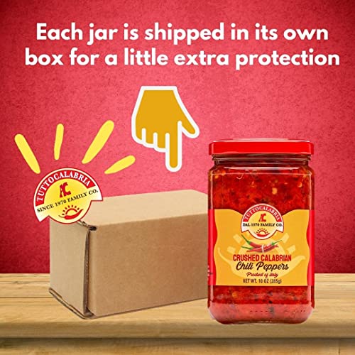 Crushed Calabrian Chili Pepper, Paste/Spread/Sauce, Hot, Savory, Delicious, Tuttocalabria,10 Oz, (285G) #TOP4