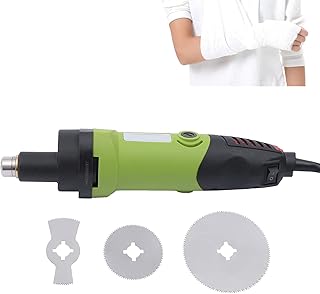 電動医療用ギプスカッター、整形外科用器具、ギプス鋸、アルミ合金製整形外科用カッティングソー、3種類の刃付き、ギプス除去ツール、病院・診療所向け(Green)