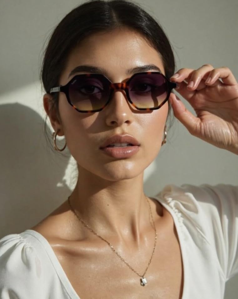 Rectangle Sunglasses for Women 2025 Trendy Retro Fashion Sunglasses UV 400 Protection Square Fram - Image 2