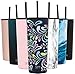 Simple Modern 24oz Classic Tumbler with Straw Lid & Flip Lid - Travel Mug Gift Vacuum Insulated Coffee Beer Pint Cup - 18/8 Stainless Steel Water Bottle Pattern: Floral Swirl