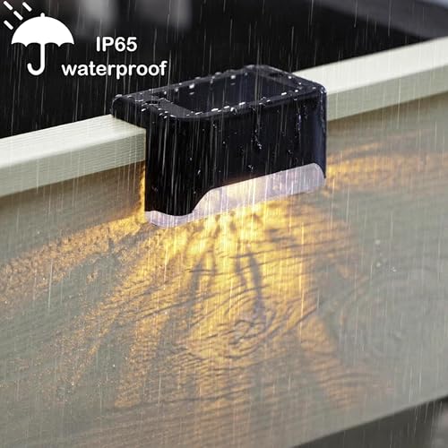 Image of Solar Light Outdoor Garden Waterproof Automatic Stair Deck Pool Patio Fence Gate Yard Floor Step Railing Window Balcony Sunlight Pathway (4, Standard)