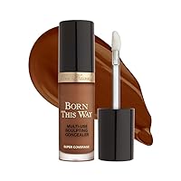 Vista 15 de Too Faced Born This Way Super Coverage Multi-Use Concealer Full Coverage, Non-Comedogenic, Oil Free + Long Lasting Concealer Hyaluronic Acid