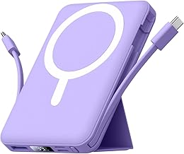 Azmuth Power Bank, for Magsafe Powerbank iPhone 10000 mAh, Magnetic Power Bank, Wireless Fast Charging with LED Display, P…