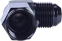 Vista 2 de Adaptador de montaje Espeeder An para mampara, aluminio anodizado, macho/hembra, 90 grados, color negro, Negro