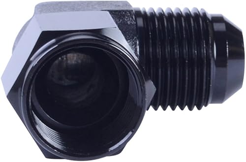 Miniatura 2 de Adaptador de montaje Espeeder An para mampara, aluminio anodizado, machohembra, 90 grados, color negro, Negro