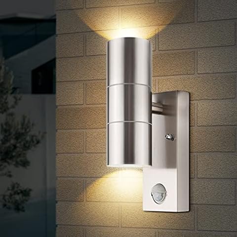 TJCoLUX Stainless Steel PIR Wall Light Cover