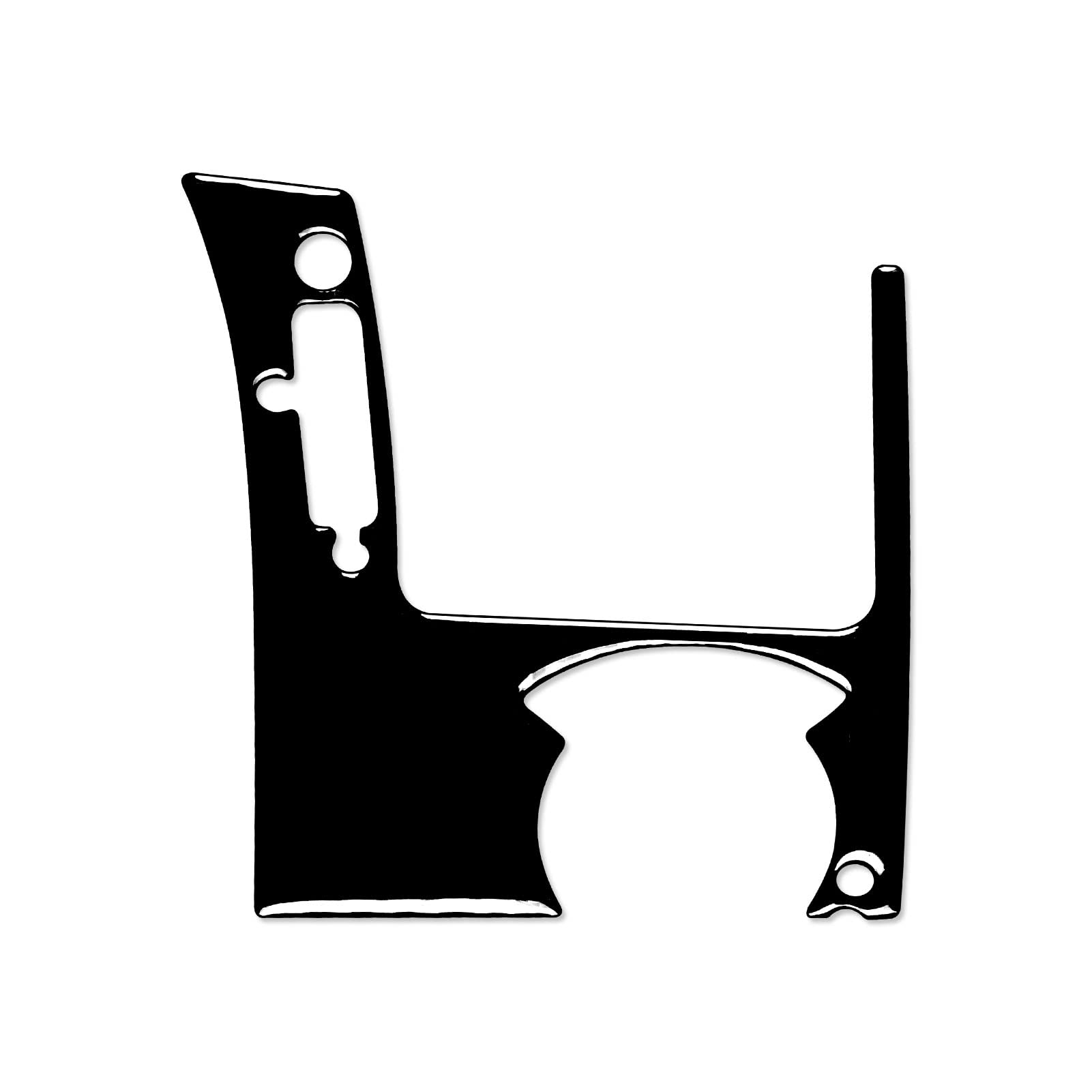 Panneau de garniture Mercedes W210 96-02 piano noir côté conducteur RHD