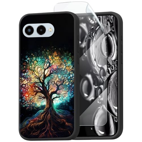 Coque Revvl 8 avec protège-écran silicone motif arbre coloré