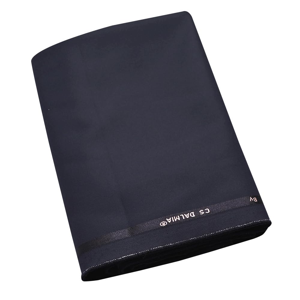cs dalmia German Lycra Unstitched Fabric for Men – Dark Navy Blue, 1.25 Meter, Perfect for Formal Pants & Trousers-picture-12