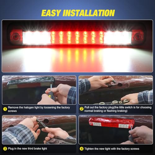 Image of Nilight Third Brake Light for Chevy GMC C /K Series 1500 2500 1994-2000