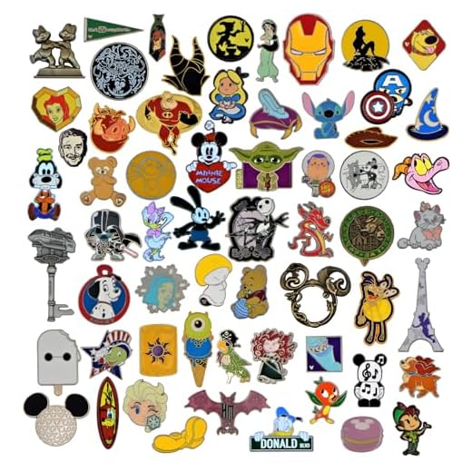 Disney Trading Pins Bulk - Disney World Pins, Pins Lot, Assorted Lapel Pins, PINS Set of 50
