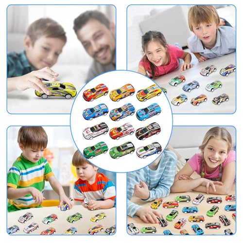 DtgEcd 16 Pull Back Cars, Toy for 2 Year Olds and Up, Mini Cars Set for Kids, Durable Alloy Material, Great for Birthday Parties and Classroom Rewards, 6.5 x 2.5 x 3.5 cm - Image 6
