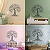 Exquisite Celtic Life Tree Silhouette Vinyl Art Sticker 67.2x68.8cm Wall beautification Black #4