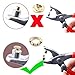 Glarks Heavy Duty Adjustable Metal Hole Punch Pliers Revolving Leather Belt Hole Punch with Eyelet Pliers Tool Kit for Belt, Watch Bands, Saddle, Shoes, Crafts