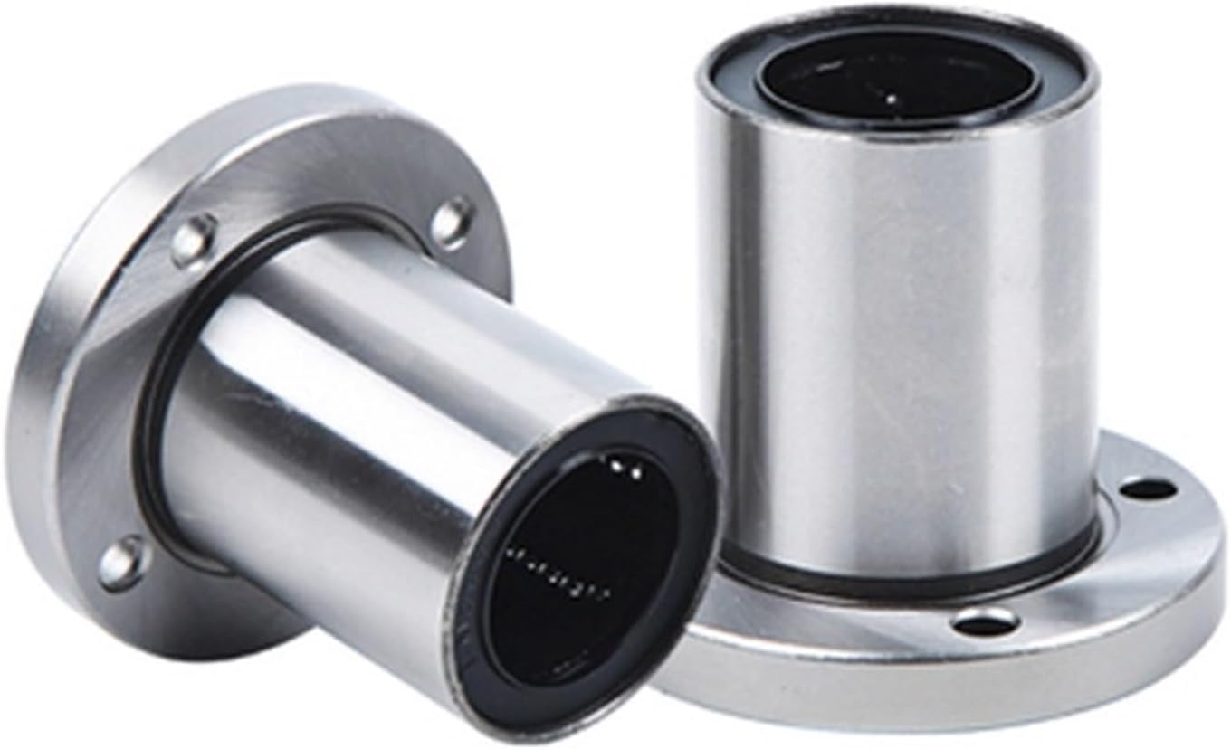 2pcs Round Flange Linear Bearings LHFR/SMF/LMF6UU LMF8SUU LMF8UU LMF10UU LMF12UU LMF16UU LMF20UU LMF25UU LMF30UU LMF35UU(mm)(Lmf8uu 8mm)