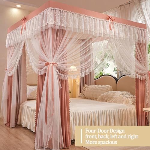 Cortinas opacas con toldo de cama para dormitorios compartidos y privacidad total 8