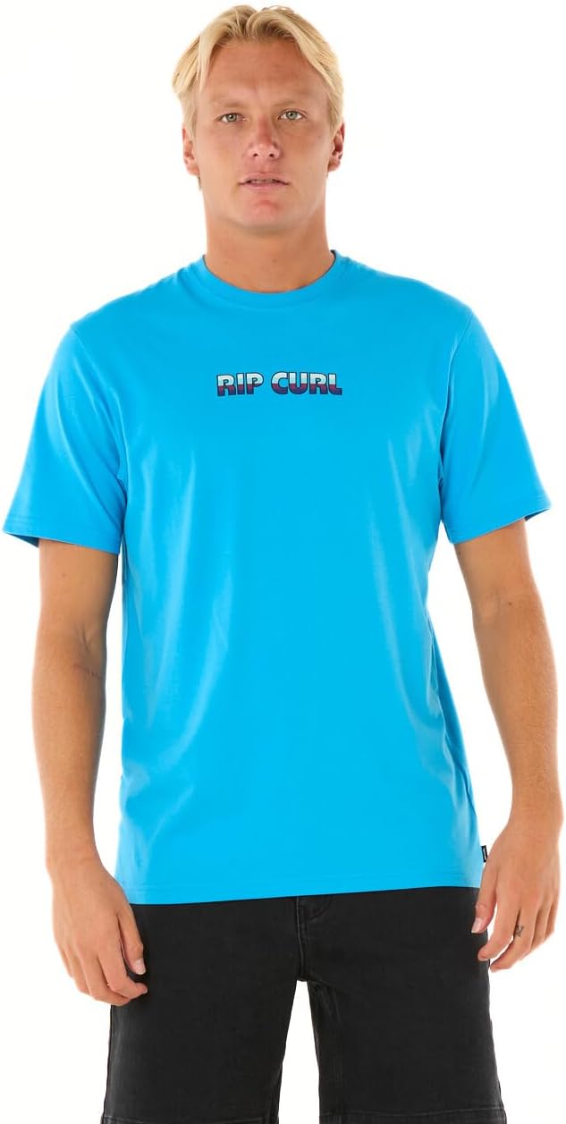 Rip Curl Men's Graphic Short Sleeve Crew Neck T-Shirt, Standard Fit