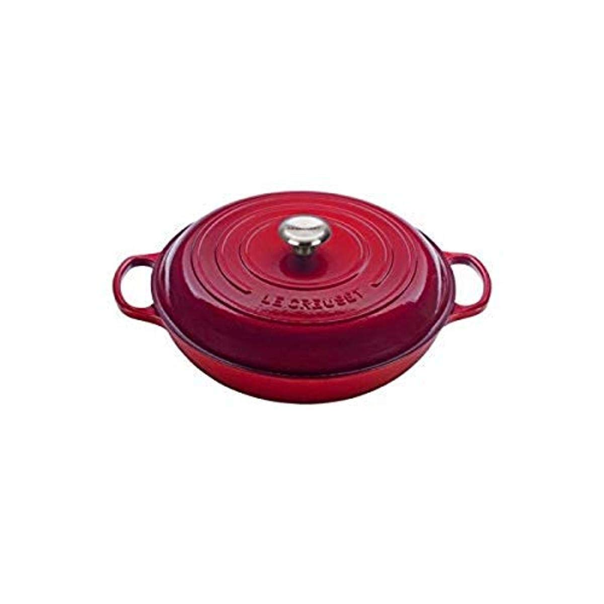 Le CreusetEnameled Cast Iron Signature Braiser, 5 qt, Cerise
