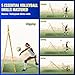 SPOYNAL 7x4 FT Volleyball Rebounder Net, 5-Angle Volleyball Training Equipment, Adjustable Rebounder Net Practice Setting, Spiking, and Bumping, Practice Net for Baseball, Softball, Lacrosse, Soccer