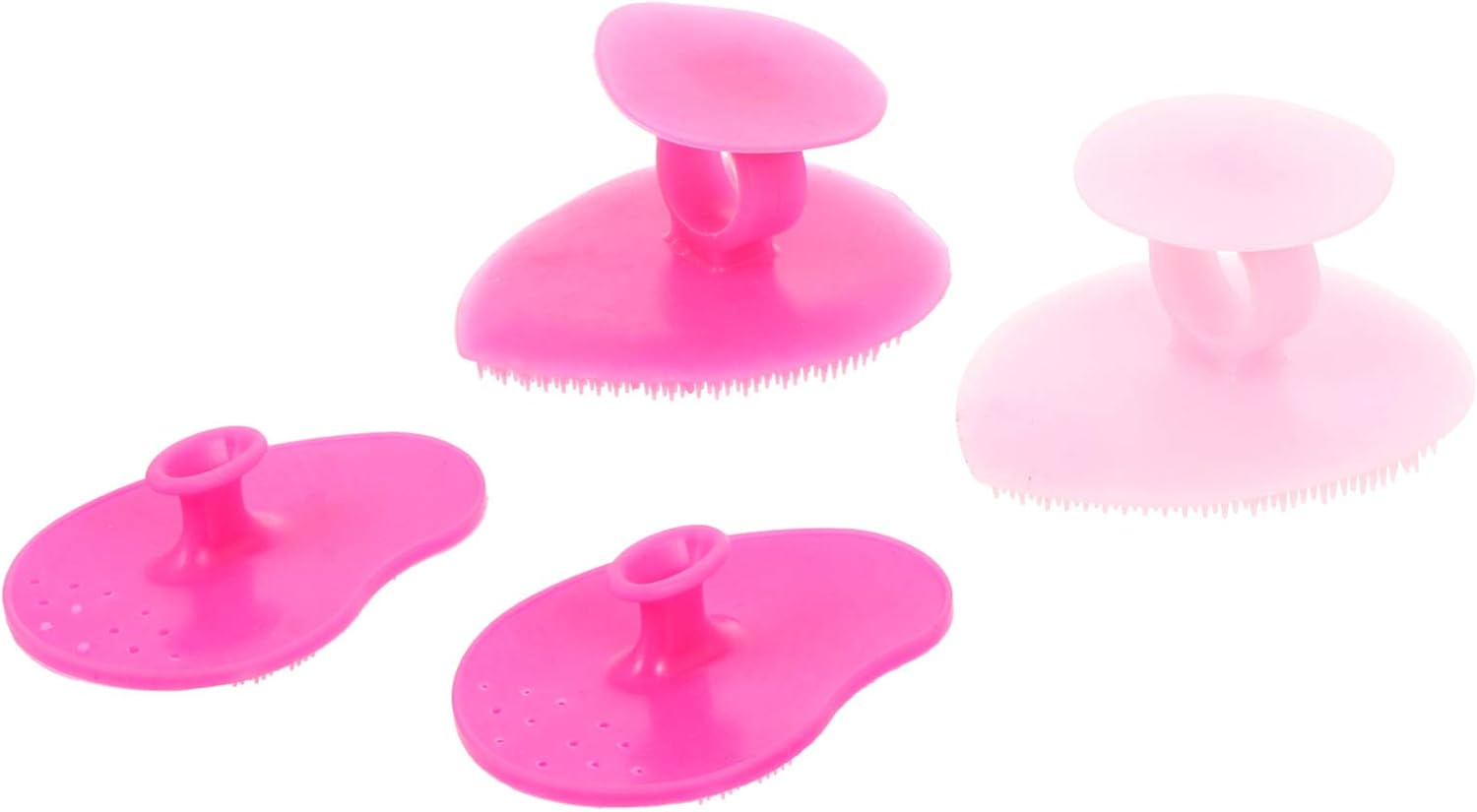 Lady Facial Brush 4-delige Siliconen Gezichtsreinigingsborstel Voor Thuisverzorging Set Met Willekeurige Kleur