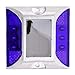 Solar Deck Light 6LED Solar Powered Driveway Light Highway Reflective Lamp Step Lights (Blue)