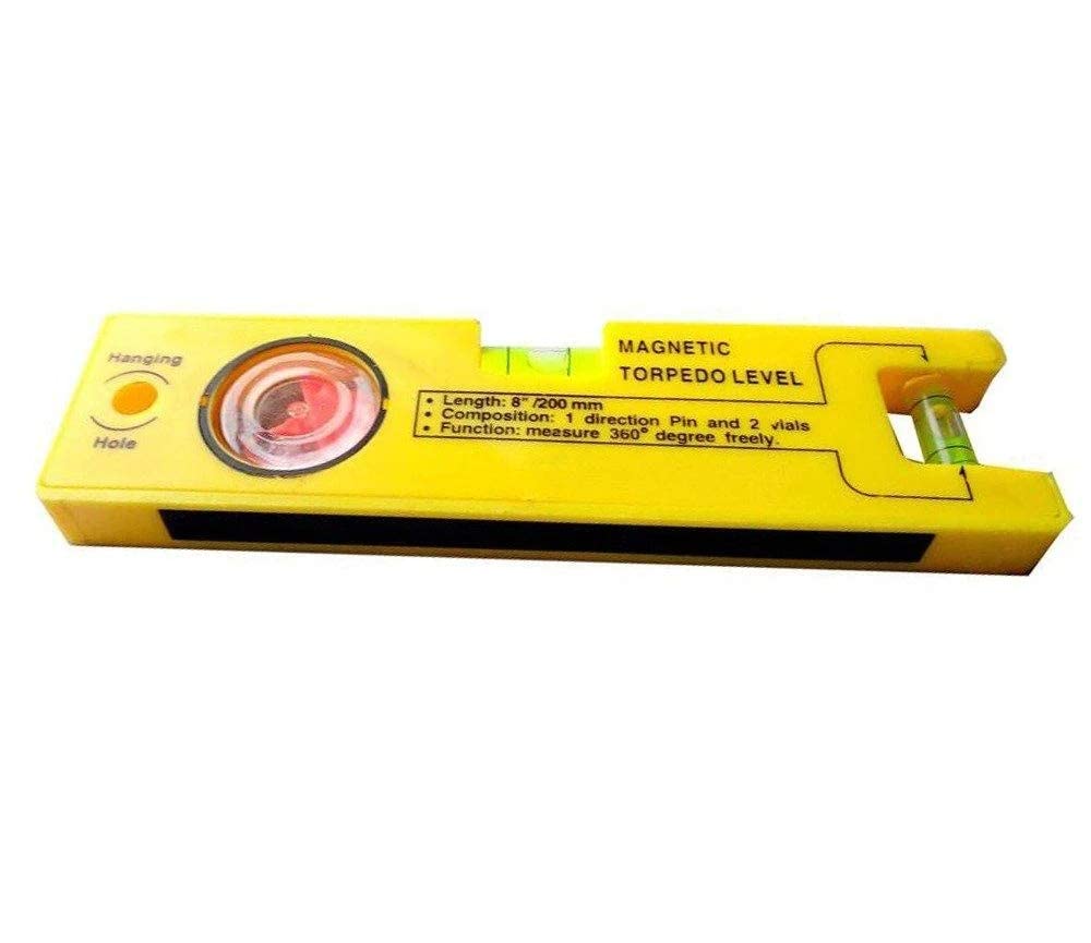 SEAHAVEN 8-inch Magnetic Torpedo Level with 1 Direction Pin, 2 Vials and 360 Degree View 2