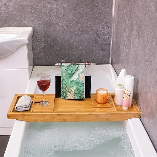 Bestfor Bath Tray Table with Extending Sides and Legs - Will