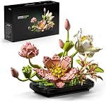 Nifeliz Lotus Flower Building Set for Adults, Botanical Decoration for Table or Office, A Nature-Inspired Gift for Plant Lovers and Garden Enthusiasts (506 PCS, NF10334)