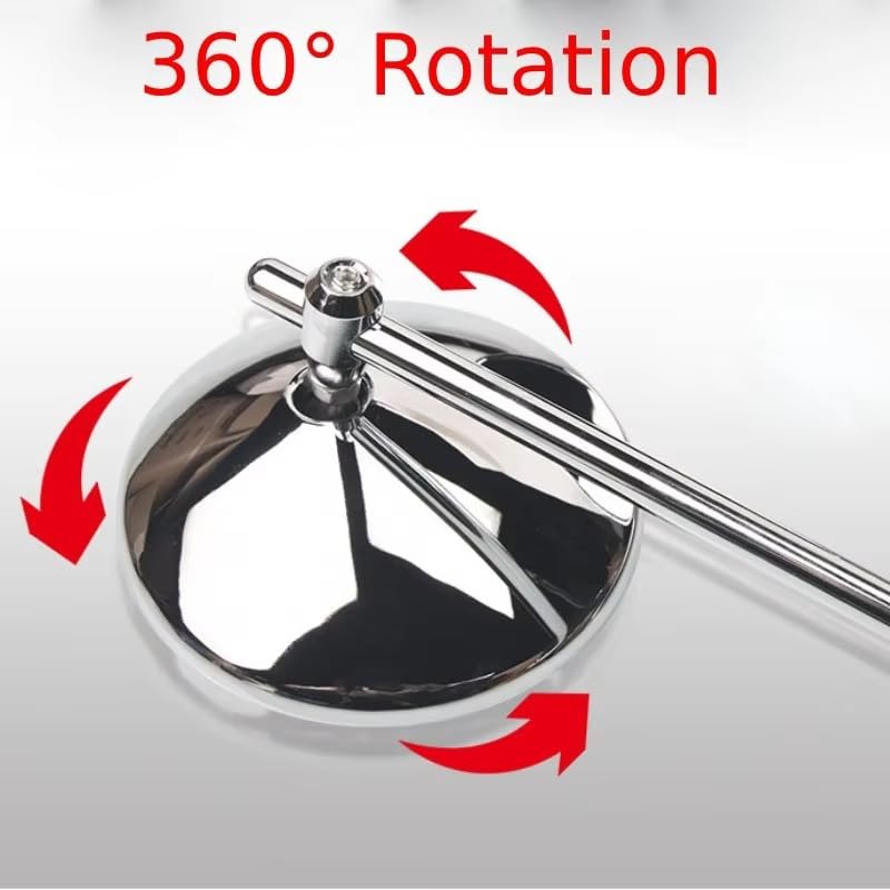 Rétroviseurs Guidon Pour Scooter Pour E-bike Pour Rétroviseurs Rétro Réglable ABS HD Vision Rétroviseur Latéral Moto Rétroviseurs Universels 10mm Rétroviseurs Moto(Bigger Silver)