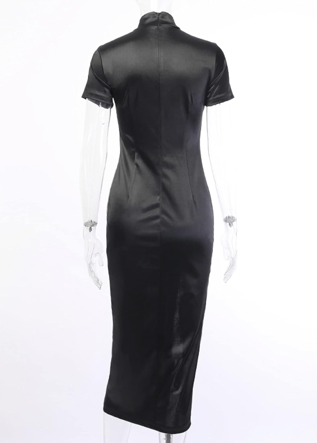 TSMNZMU Cheongsam Dress for Women - Gothic Asian Long Maxi Dress with Dragon Print - Image 5