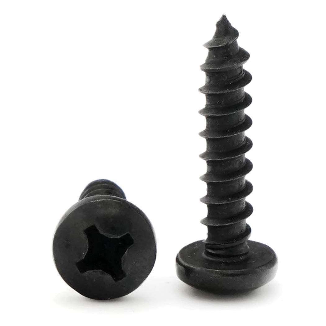 Phillips Pan Head SMS Black Oxide 18-8 Stainless Steel - #12 x 1-1/4