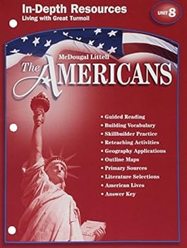 Paperback McDougal Littell the Americans: In-Depth Resources: Unit 8, Living with Great Turmoil Grades 9-12 Book