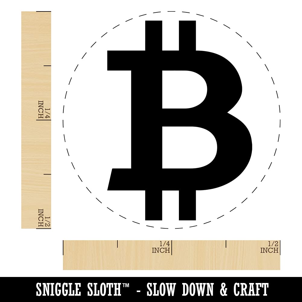 Amazon.com: Bitcoin Symbol Cryptocurrency Money Self-Inking Rubber Stamp  for Stamping Crafting Planners - 1/2 Inch Mini - Orange Ink : Arts, Crafts  & Sewing