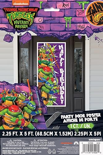 Unique 47926 Teenage Mutant Ninja Turtles Birthday Door Poster thumb #1
