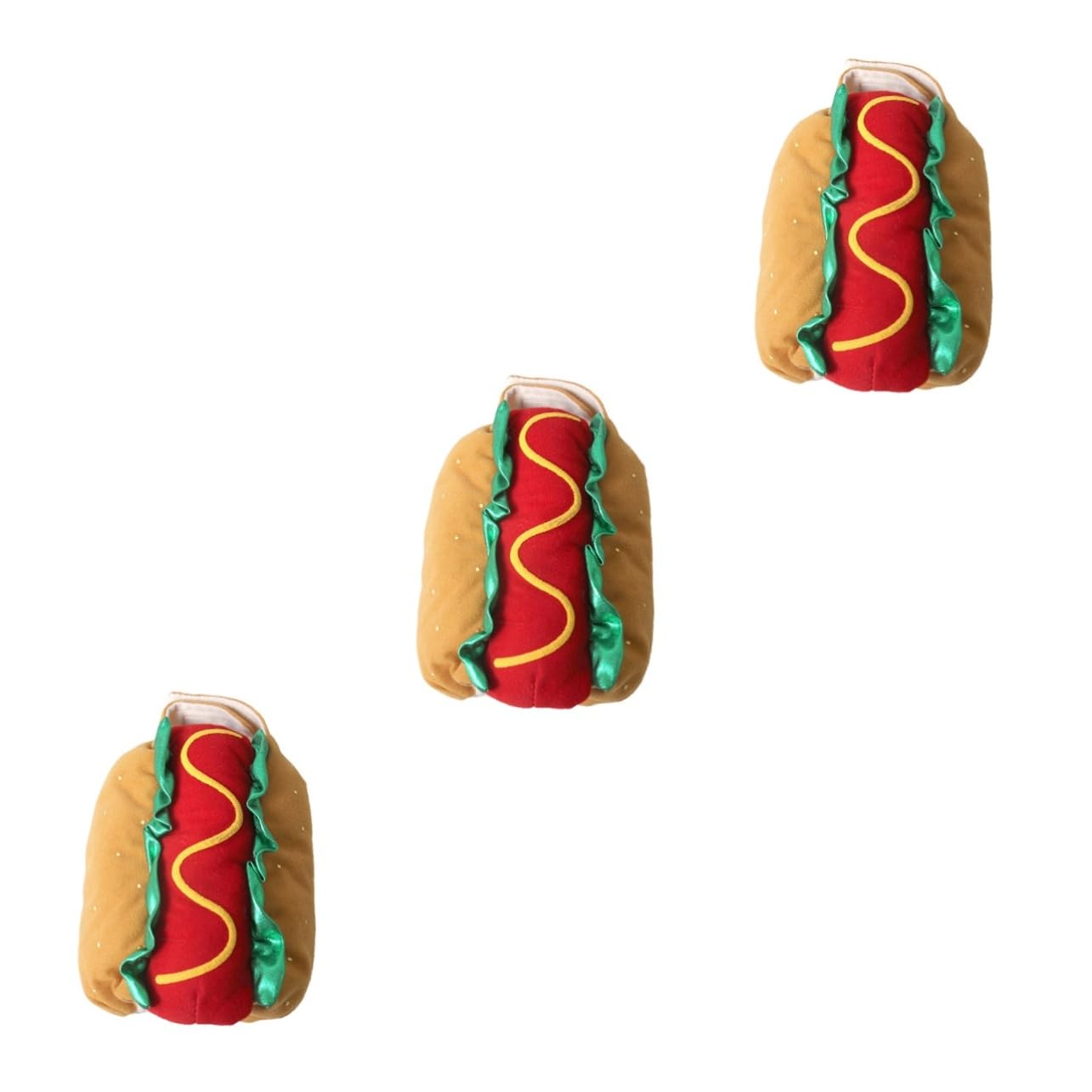 Costume pour chien et chat style hot dog en 3 pièces souples
