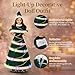 11.5-Inch Light-Up Decorative Doll Outfit with Colorful LED Lights, 3 Flash Modes (Slow, Fast, Steady On) – Doll Not Included